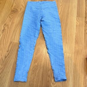 Booty by Brabants Light Blue Textured Leggings